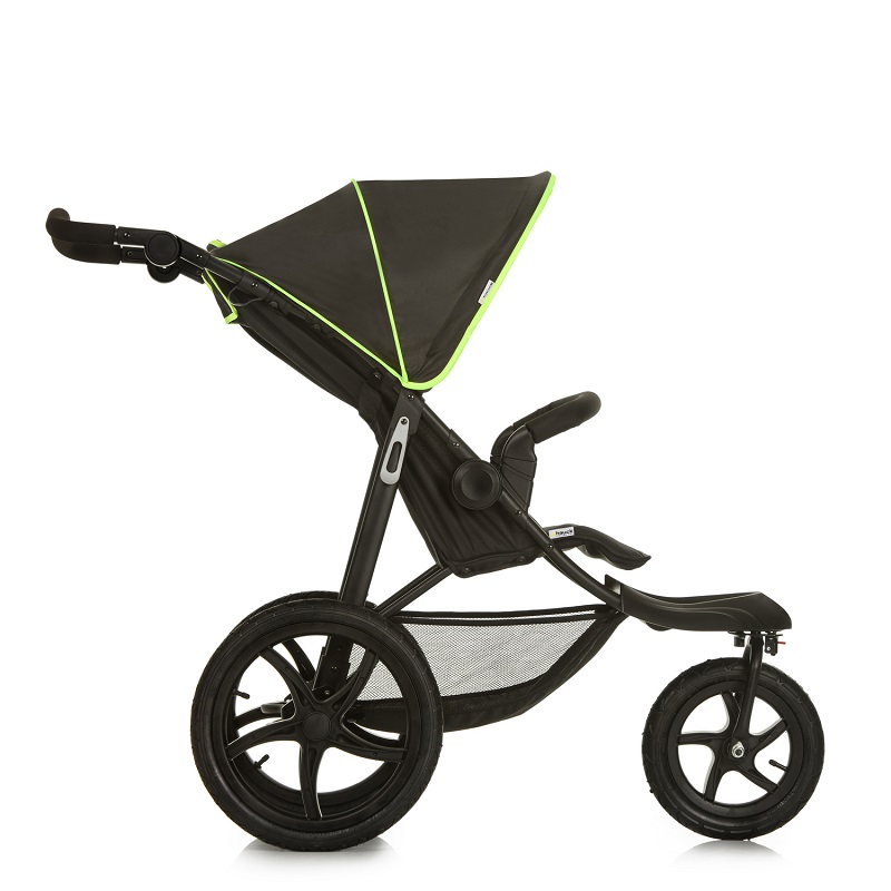 Carucior pentru jogging sau teren accidentant Hauck Runner black neon yellow - 7