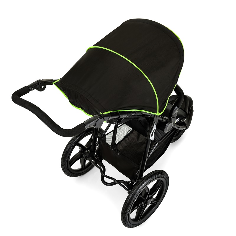 Carucior pentru jogging sau teren accidentant Hauck Runner black neon yellow - 8