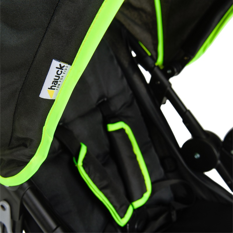 Carucior pentru jogging sau teren accidentant Hauck Runner black neon yellow - 2 | YEO