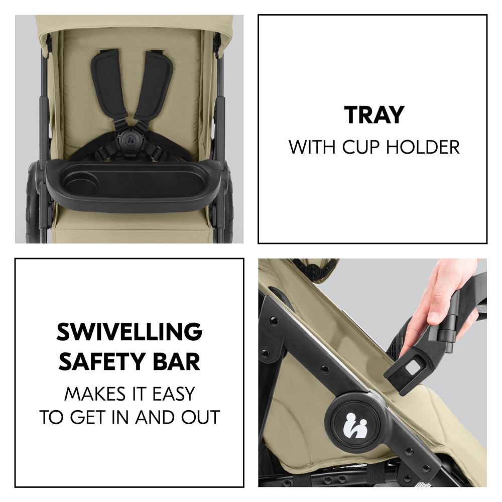 Carucior sport usor pliabil si compact Hauck Shop N Care olive - 4