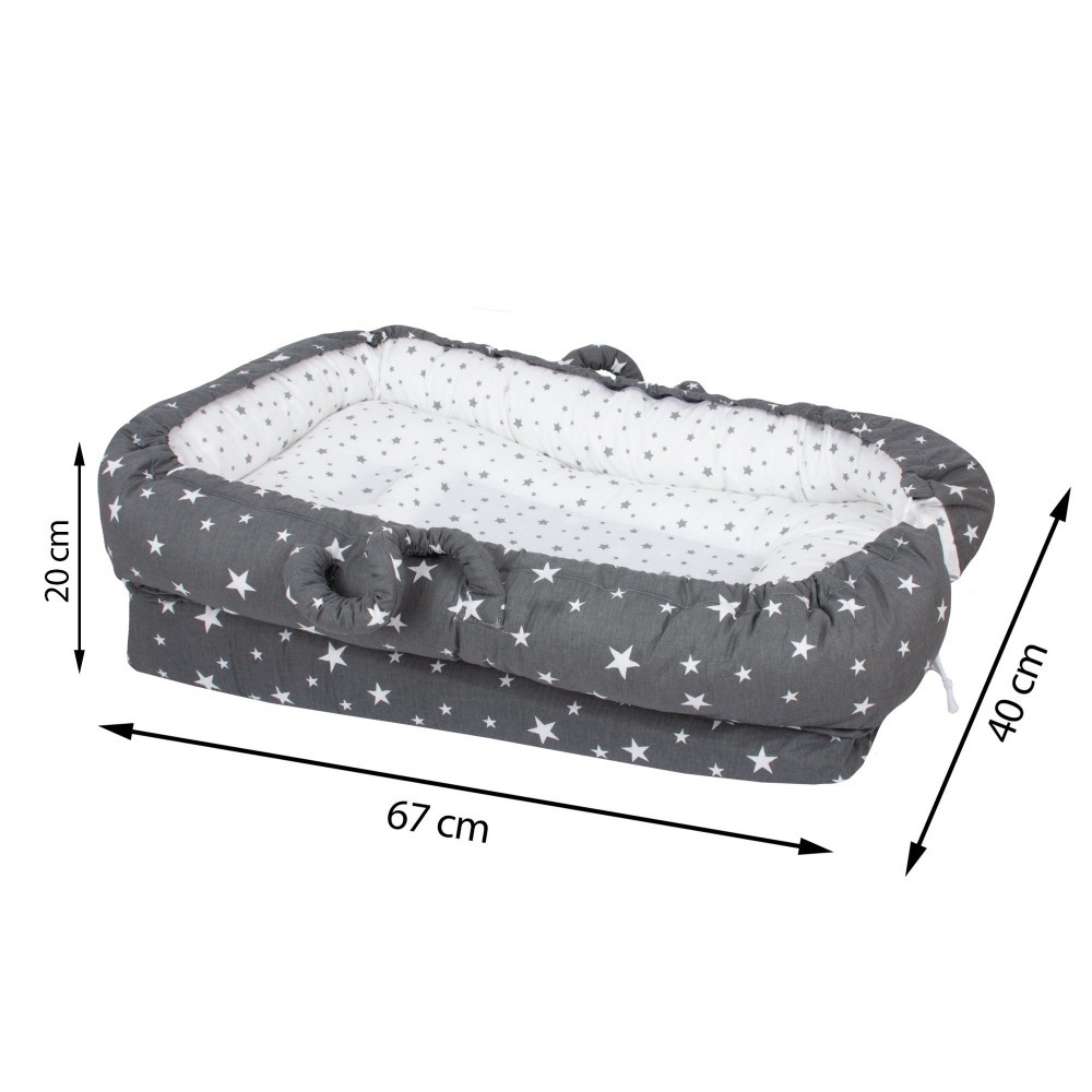 Co-sleeper anti-reflux Grey Stars SeviBebe - 1 | YEO