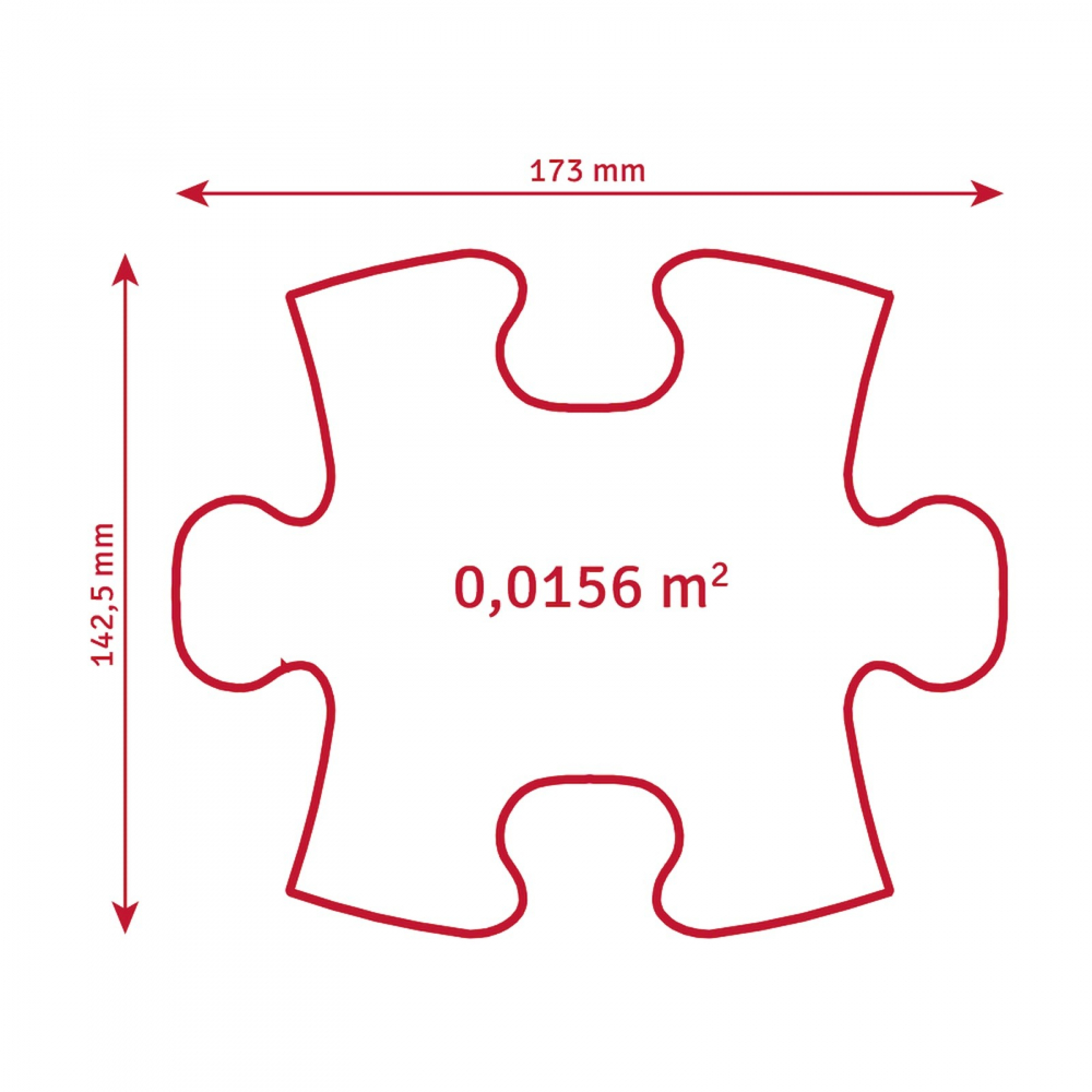 Covoras ortopedic senzorial puzzle set fluorescent straluceste in intuneric - 1