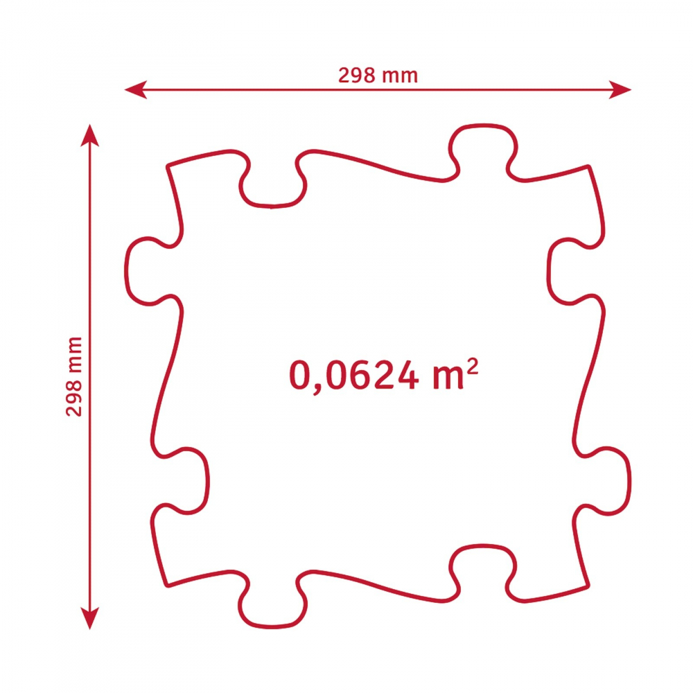 Covoras ortopedic senzorial puzzle Set Pastel Start - 2