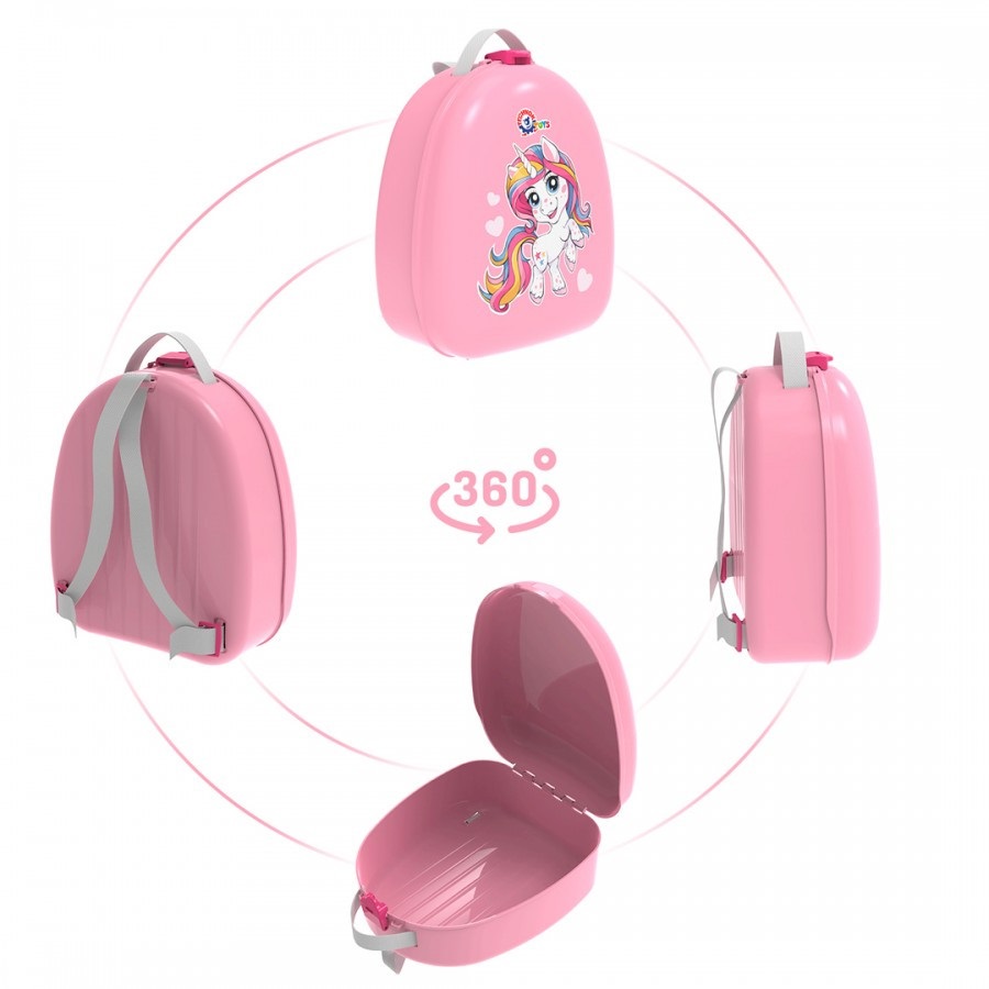 Cutie pentru mic dejun in forma de Rucsac Pink - 2 | YEO