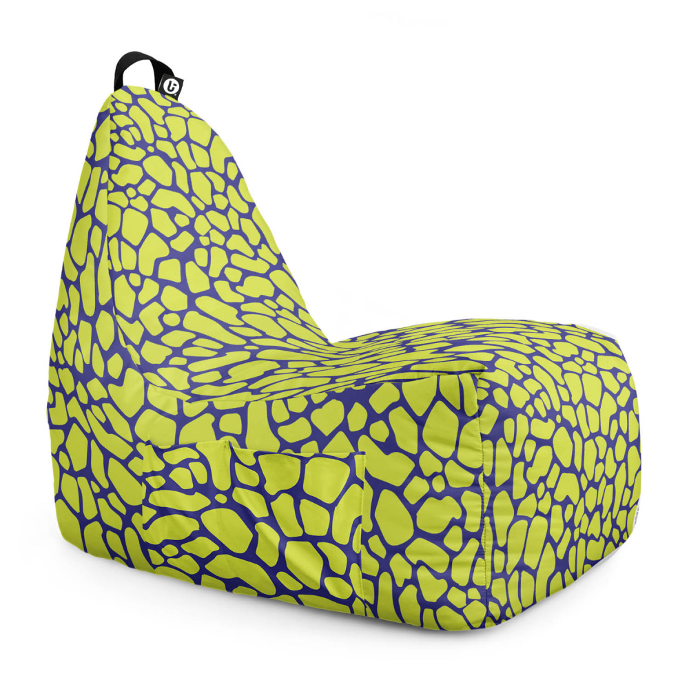 Fotoliu puf Bean Bag tip chill L giraffe green - 5