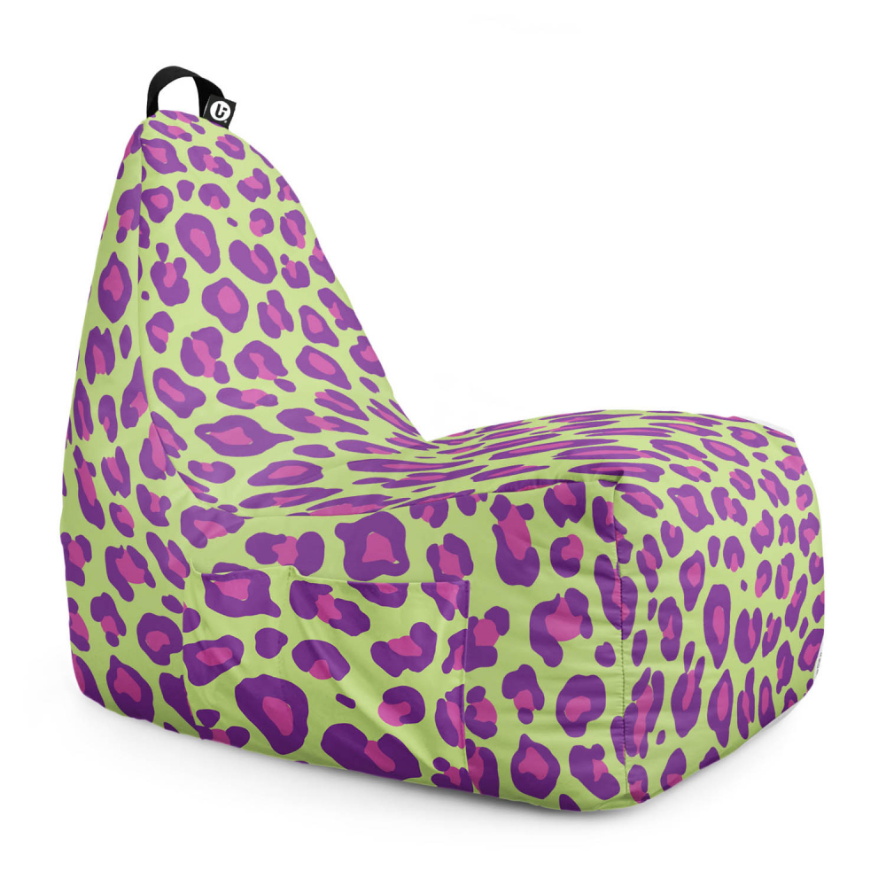 Fotoliu puf Bean Bag tip chill L leopard madness - 5