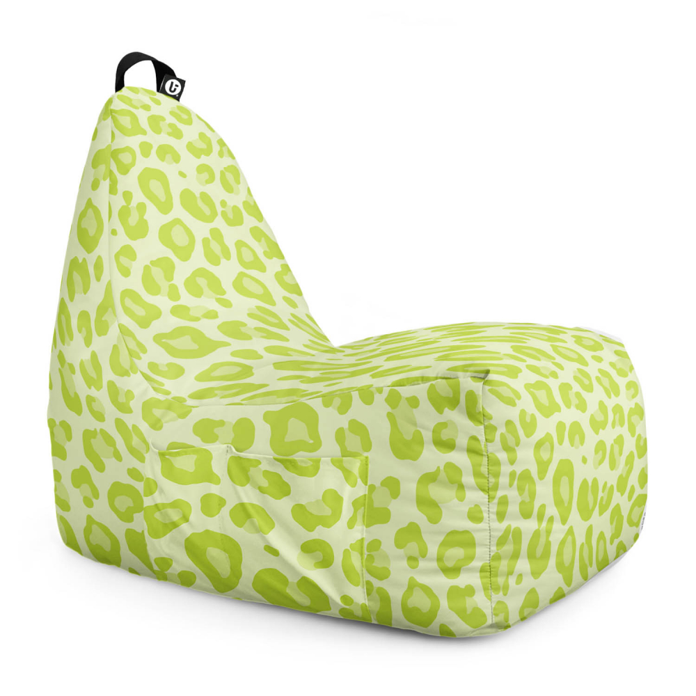 Fotoliu puf Bean Bag tip chill XL leopard green