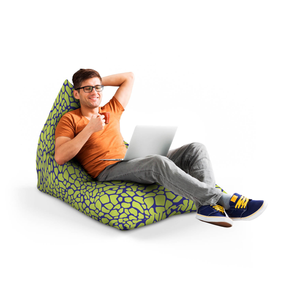 Fotoliu puf Bean Bag tip lounge giraffe green - 3