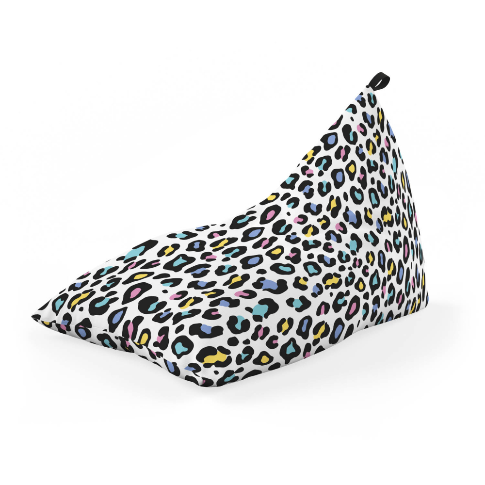 Fotoliu puf Bean Bag tip lounge leopard pastel