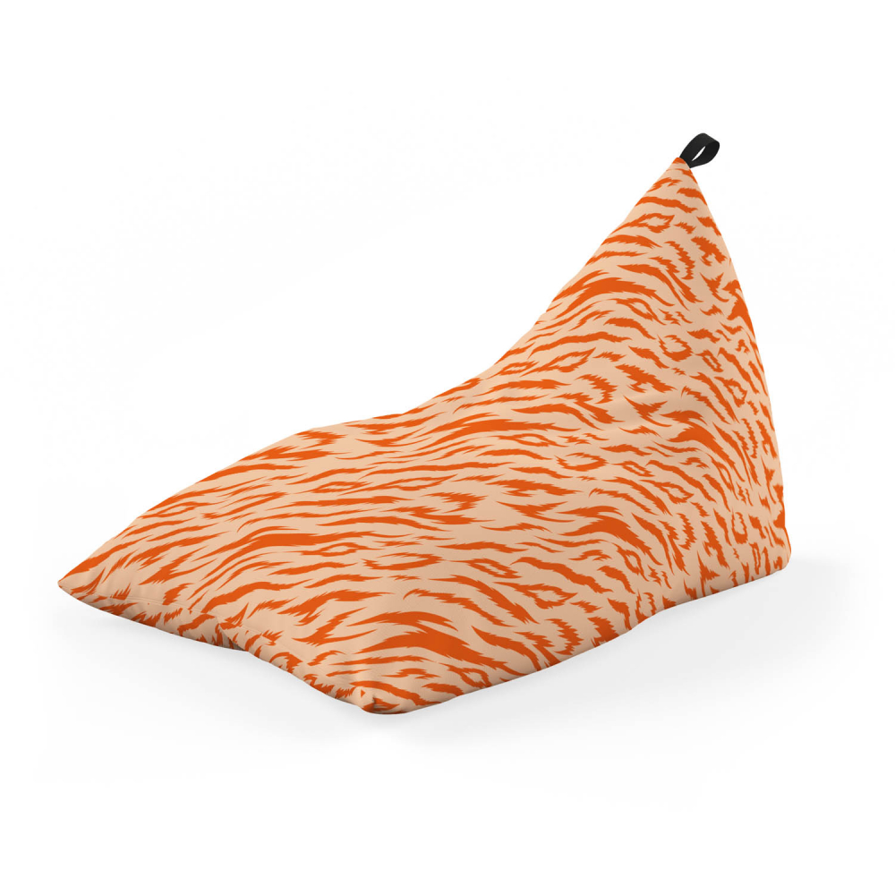 Fotoliu puf Bean Bag tip lounge tigre orange - 4