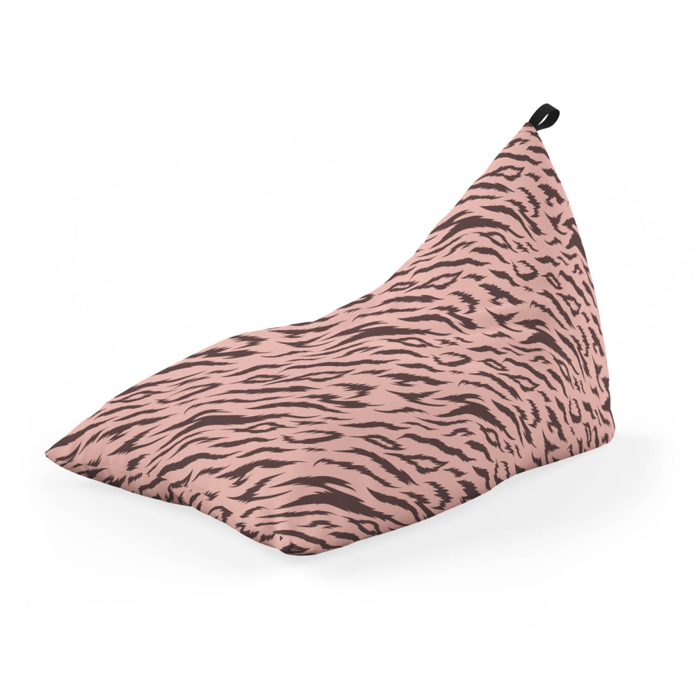 Fotoliu puf Bean Bag tip Lounge tigre soft pink
