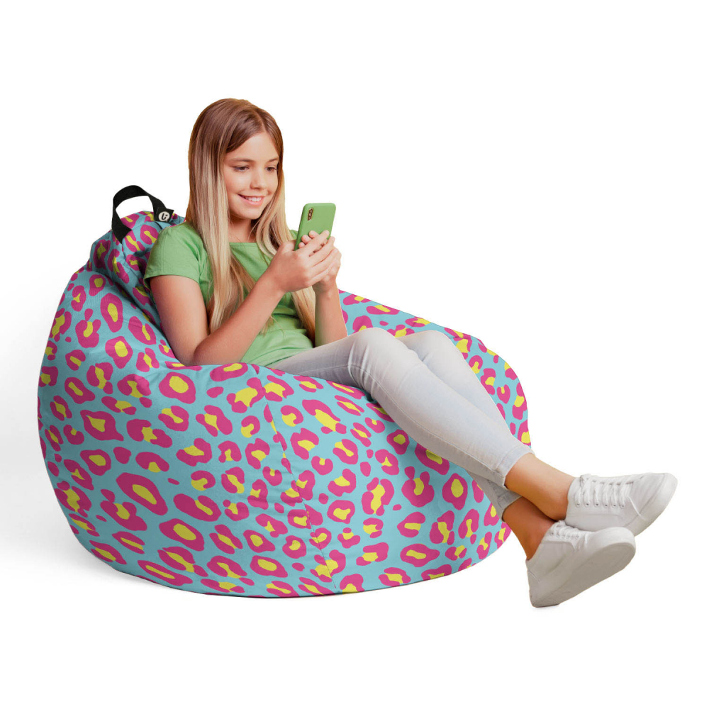 Fotoliu puf Bean Bag tip para L leopard fruitty - 3