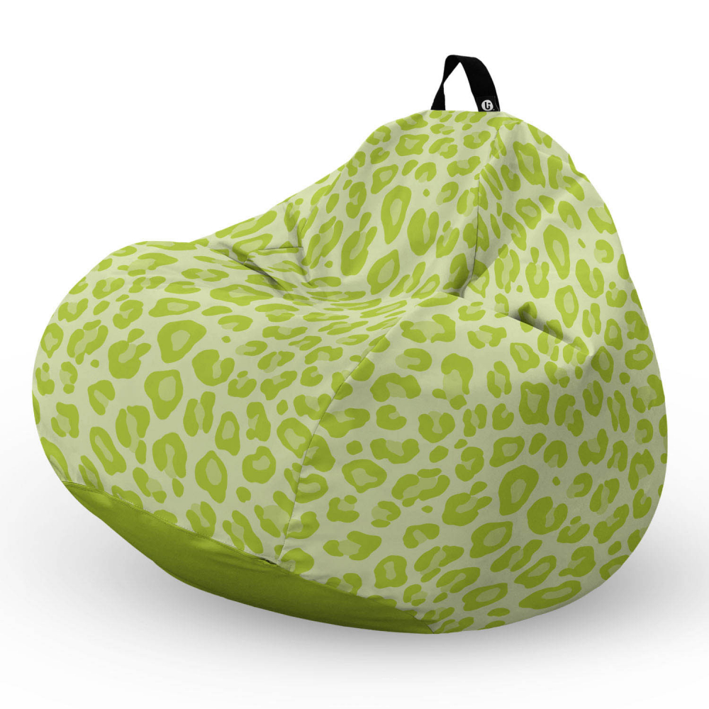 Fotoliu puf Bean Bag tip para L leopard green