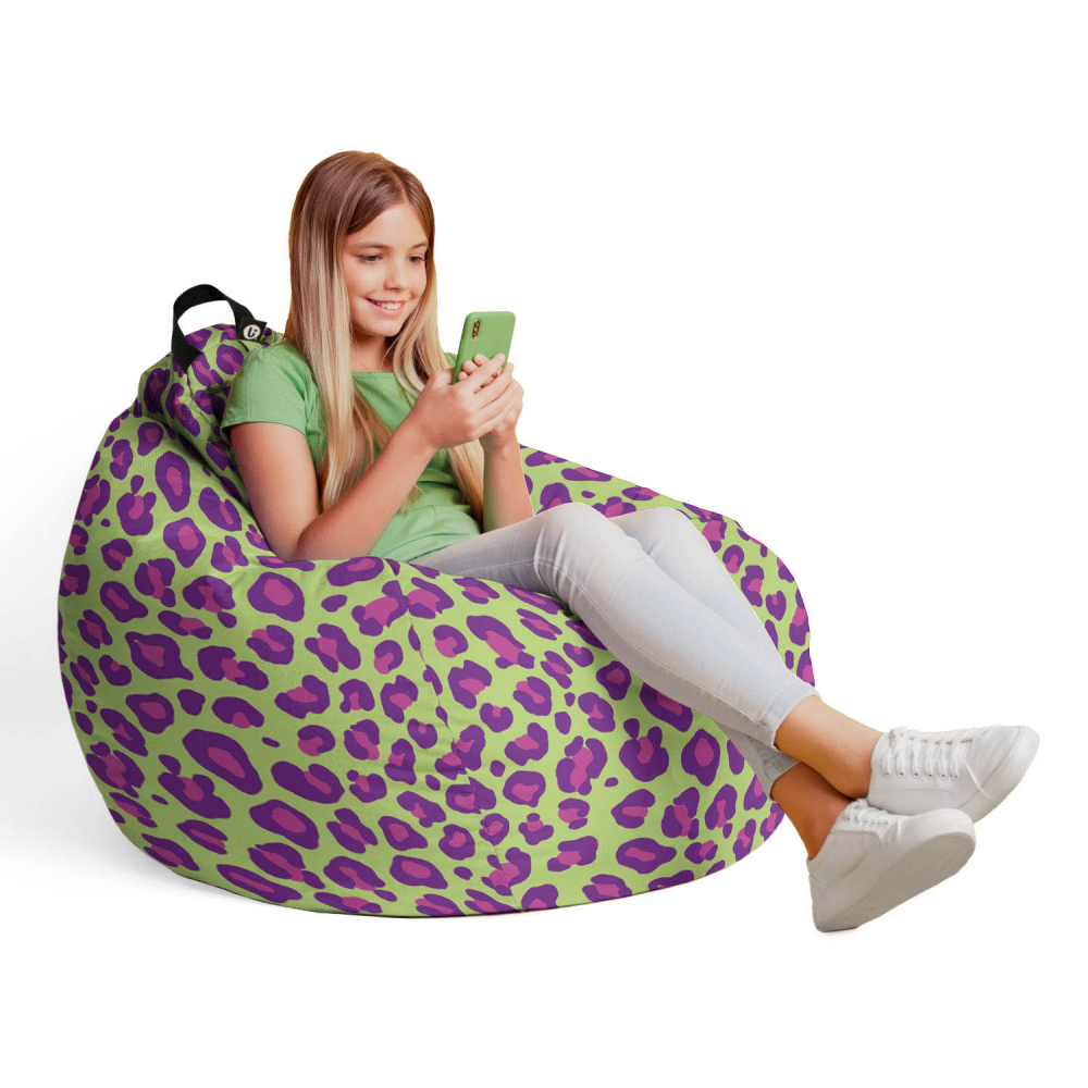 Fotoliu puf Bean Bag tip para L leopard madness - 3