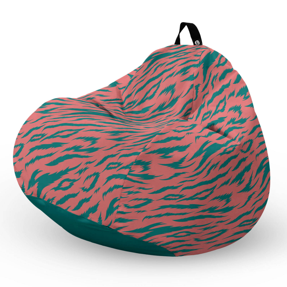 Fotoliu puf Bean Bag tip para L tigre pink - 4