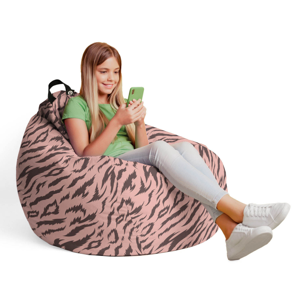 Fotoliu puf Bean Bag tip para L tigre soft pink - 3