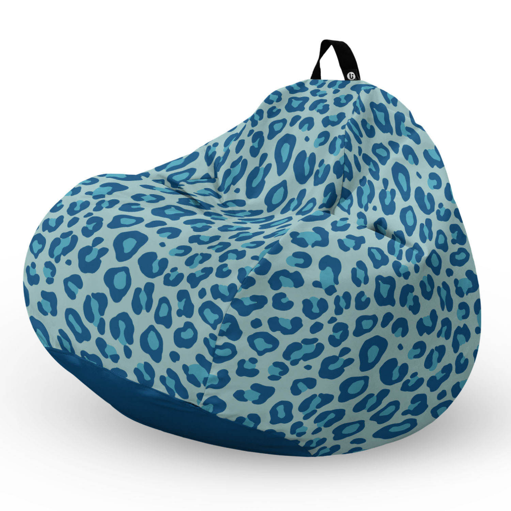 Fotoliu puf Bean Bag tip para XL leopard blue - 4