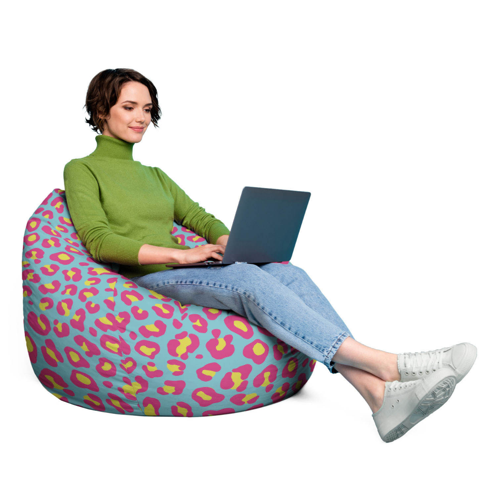 Fotoliu puf Bean Bag tip para XL leopard fruitty - 3