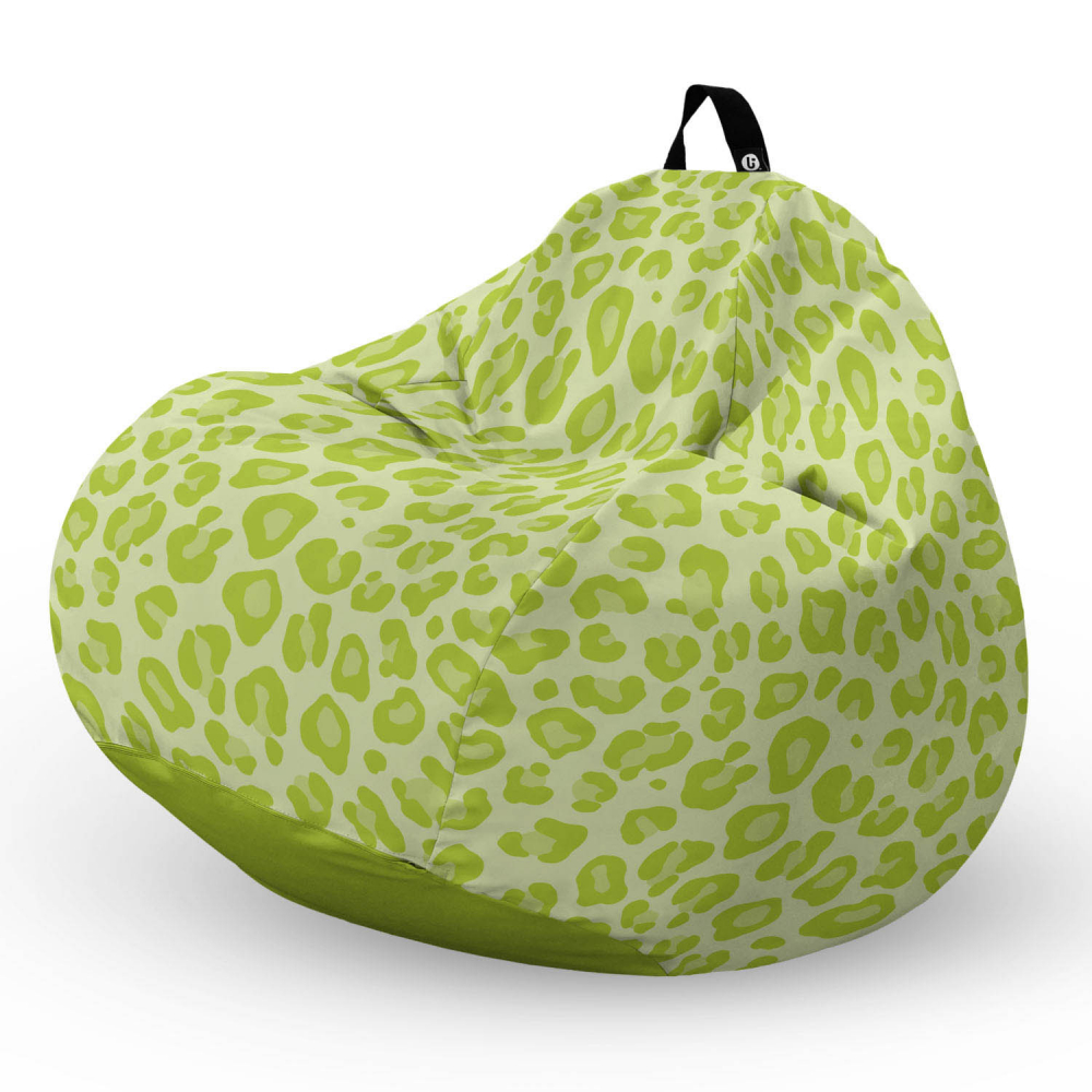 Fotoliu puf Bean Bag tip para XL leopard green - 4