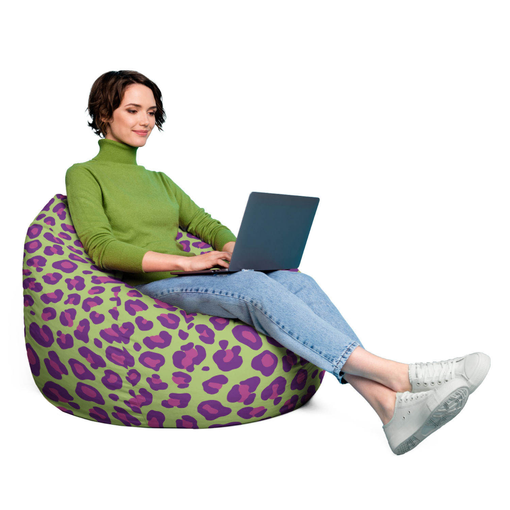 Fotoliu puf Bean Bag tip para XL leopard madness - 3