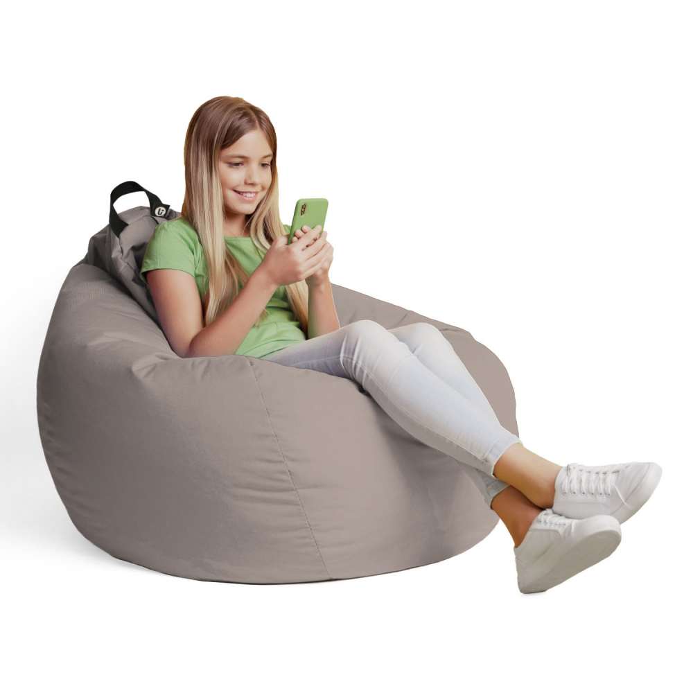 Husa fotoliu Puf Bean Bag tip Para XL Chroma fara umplutura taupe - 3 | YEO