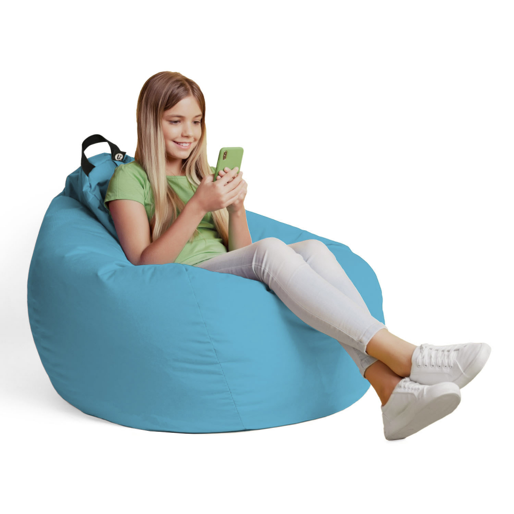 Husa fotoliu Puf Bean Bag tip Para XL Chroma fara umplutura turquoise - 3 | YEO