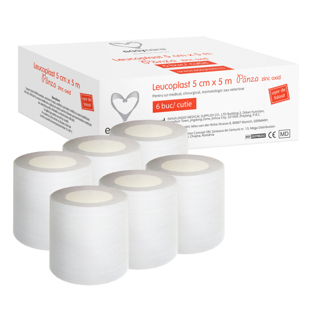 Leucoplast uz medical panza 5cm x 5m 6 rolecutie