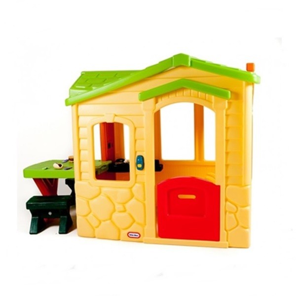 Casuta Little Tikes picnic pe terasa natural crem - 3 | YEO