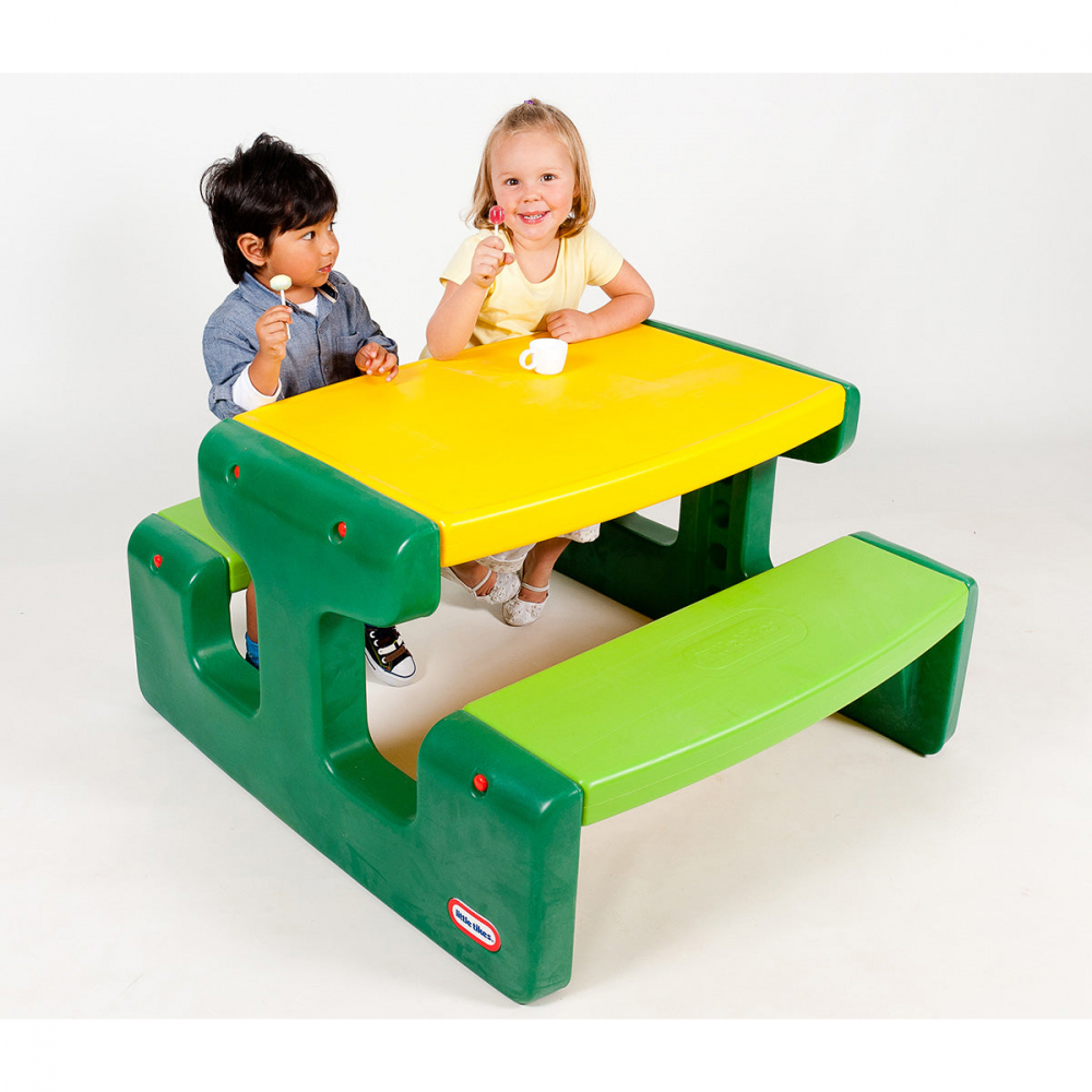 Masuta mare pentru picnic Little Tikes verde - 1 | YEO