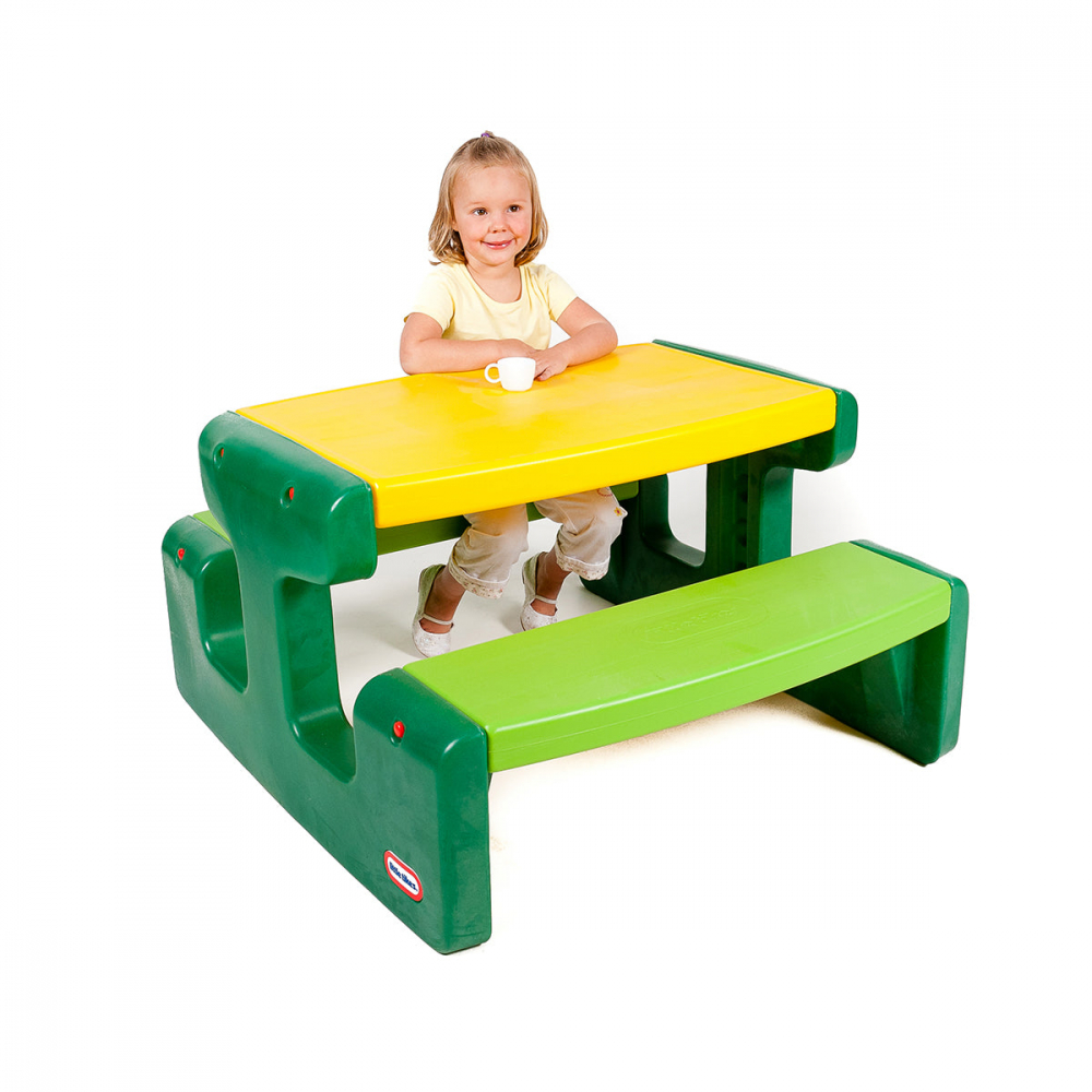 Masuta mare pentru picnic Little Tikes verde - 2 | YEO