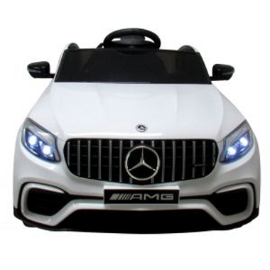 Masinuta electrica cu telecomanda 4 x 4 roti EVA Mercedes AMG GLC 63S R-Sport 3-6 ani alb