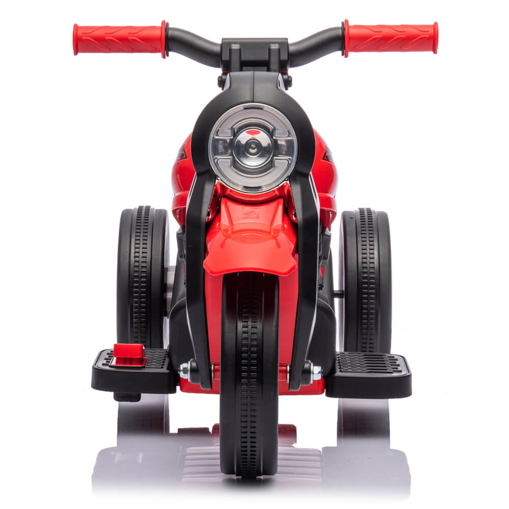 Motocicleta electrica pentru copii rosie + Cadou dispozitiv de facut baloane - 1