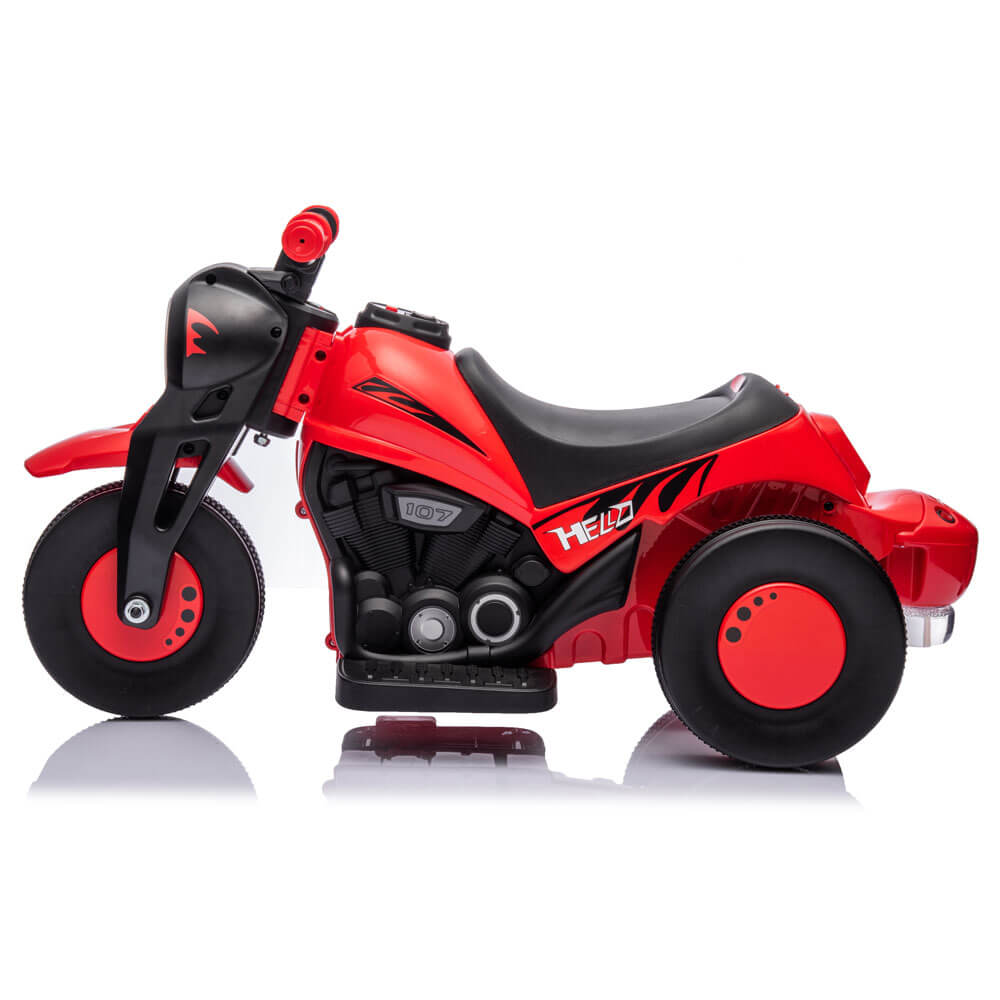 Motocicleta electrica pentru copii rosie + Cadou dispozitiv de facut baloane - 2