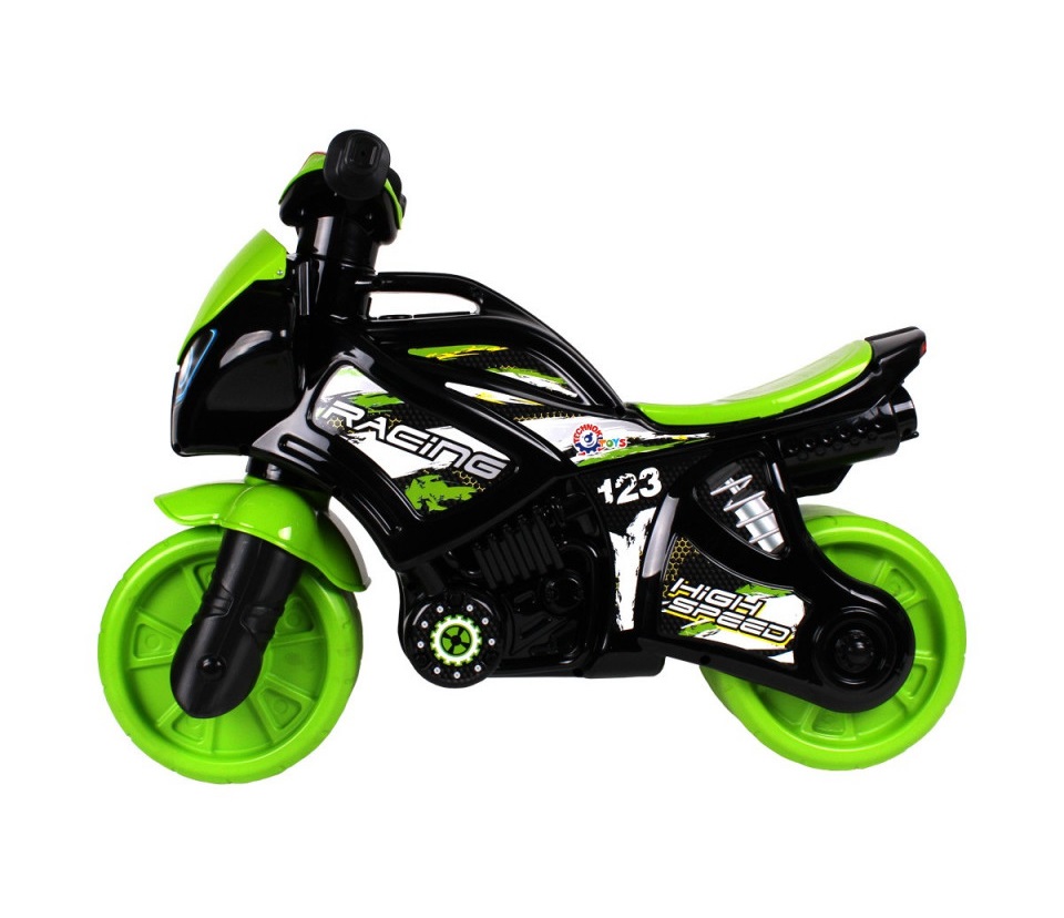 Motocicleta pentru curse Ride On TechnoK Racing cu sunete si lumini VerdeNegru - 5