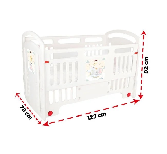 Patut pentru bebelusi cu laterala detasabila Pilsan Handy baby Cot - 2