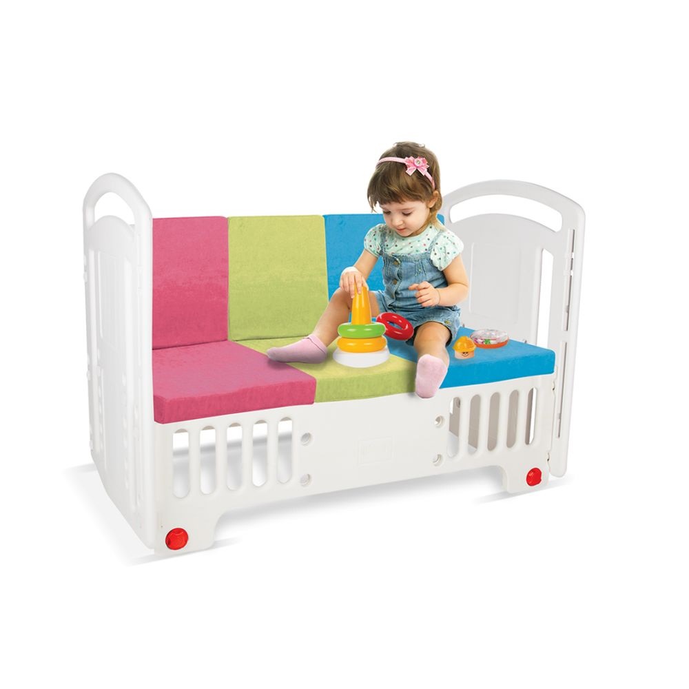 Patut pentru bebelusi cu laterala detasabila Pilsan Handy baby Cot - 3