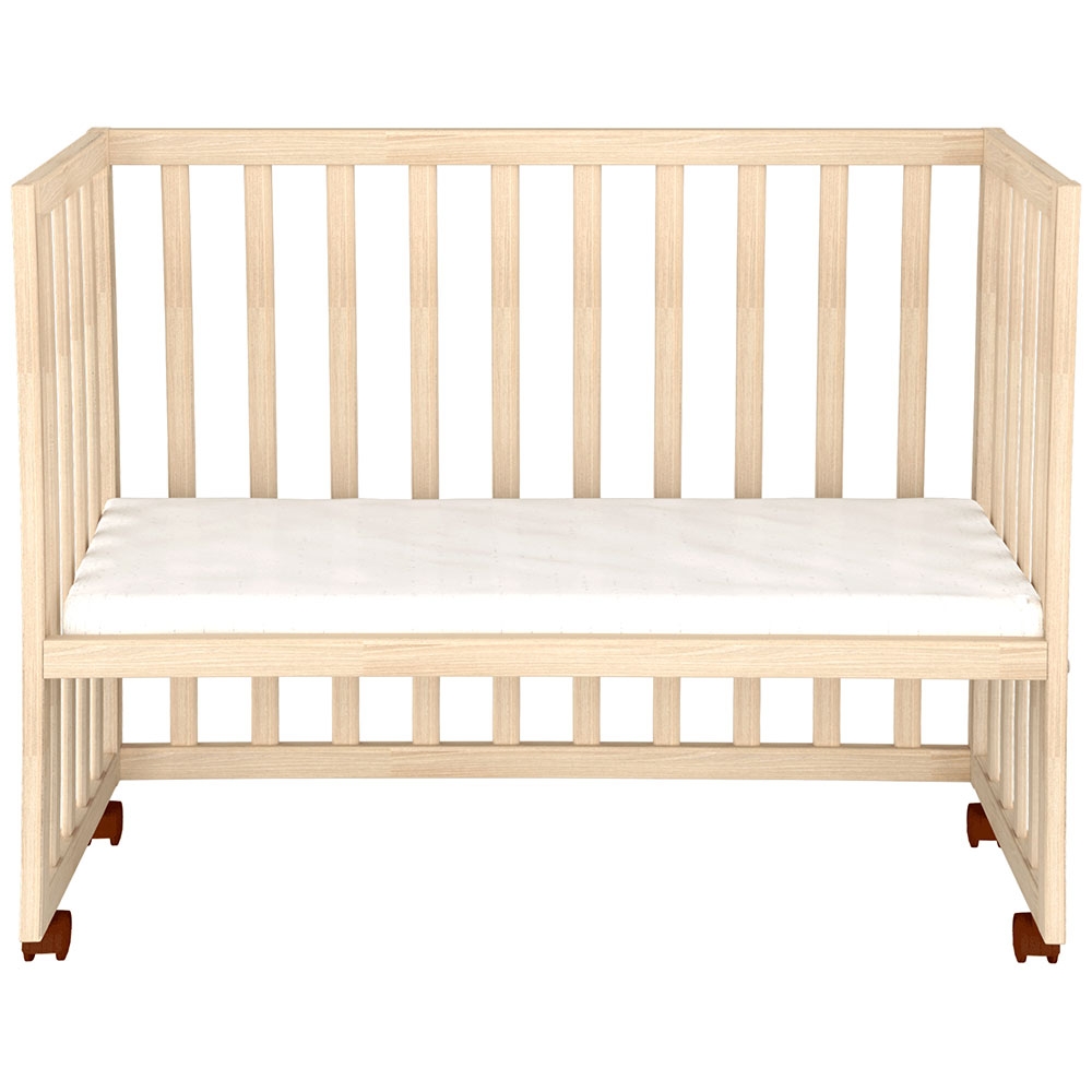 Patut copii din lemn co-sleeper Eva 94x46 cm natur - 5