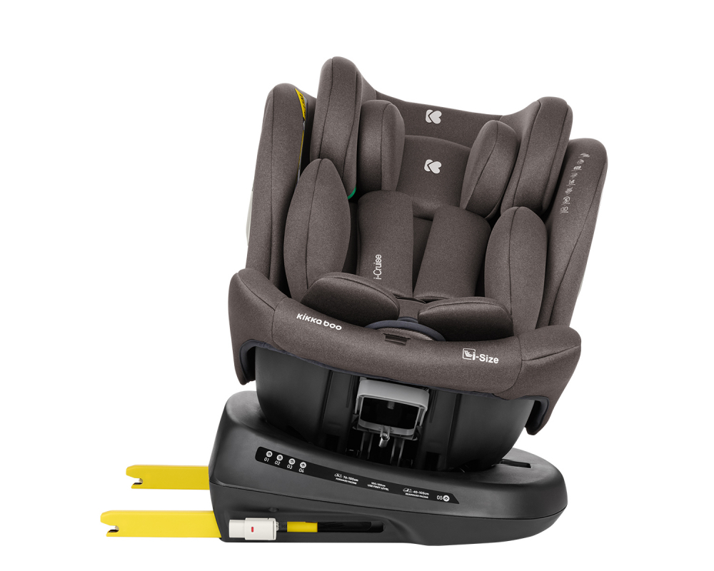 Scaun auto cu isofix 40-150 cm KikkaBoo i-Cruise i-SIZE Brown - 1 | YEO