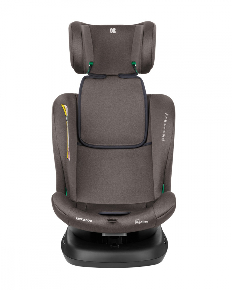 Scaun auto cu isofix 40-150 cm KikkaBoo i-Cruise i-SIZE Brown - 6
