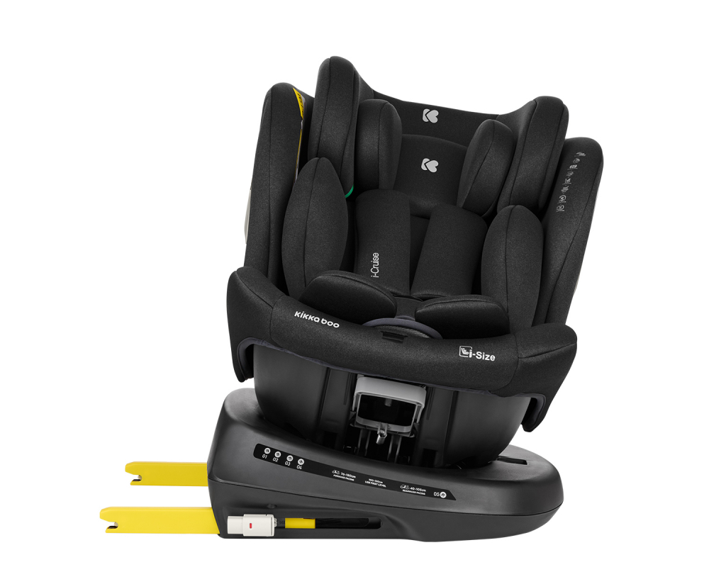 Scaun auto cu isofix 40-150 cm KikkaBoo i-Cruise i-SIZE Negru - 1 | YEO