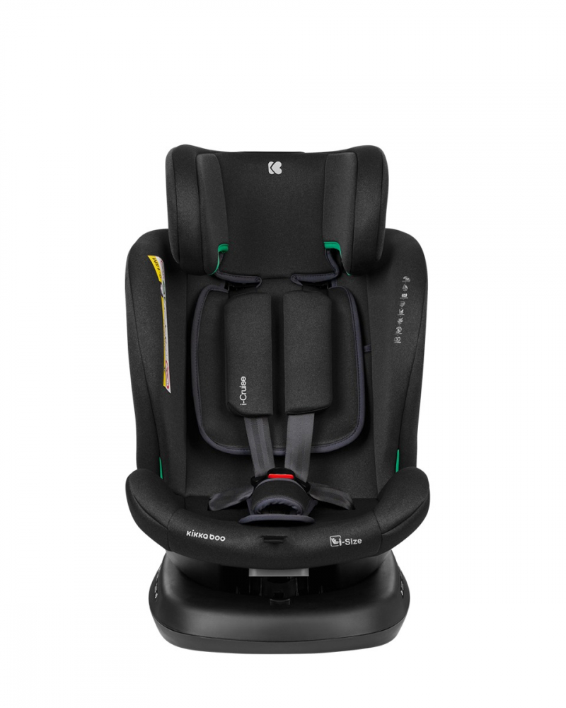 Scaun auto cu isofix 40-150 cm KikkaBoo i-Cruise i-SIZE Negru - 5