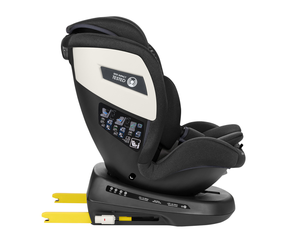 Scaun auto cu isofix 40-150 cm KikkaBoo i-Cruise i-SIZE Negru - 9