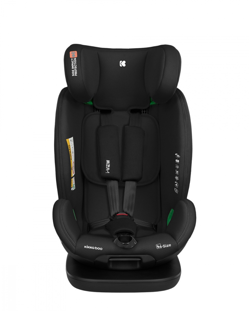 Scaun auto cu isofix KikkaBoo 40-150 cm i-View i-SIZE Black - 2