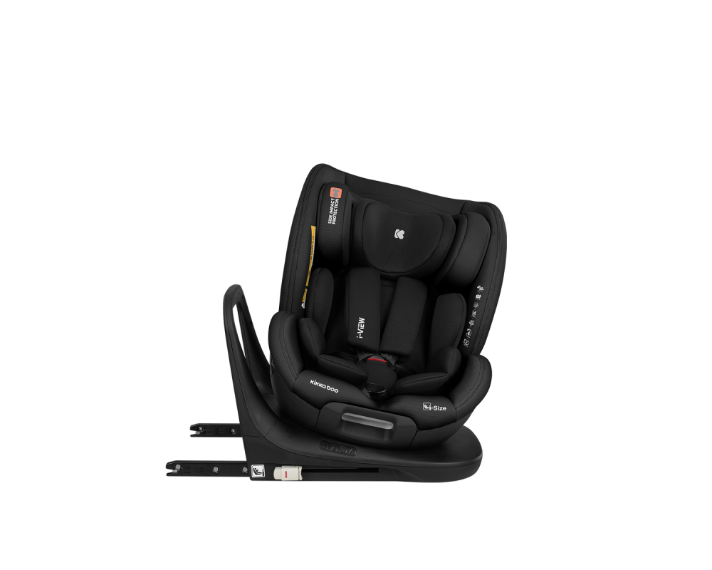 Scaun auto cu isofix KikkaBoo 40-150 cm i-View i-SIZE Black - 6