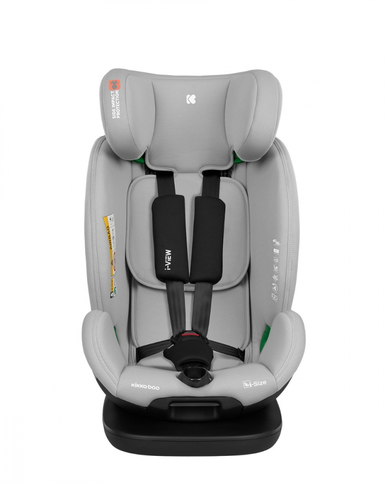 Scaun auto cu isofix KikkaBoo 40-150 cm i-View i-SIZE Light Grey - 2