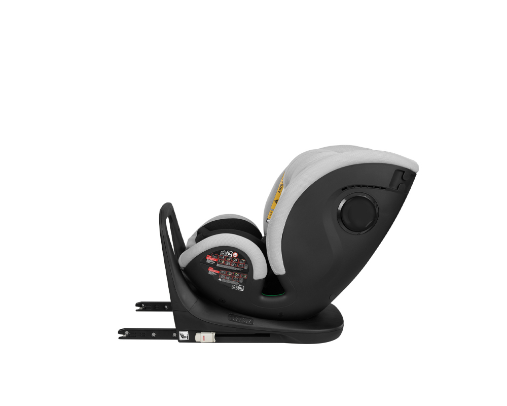 Scaun auto cu isofix KikkaBoo 40-150 cm i-View i-SIZE Light Grey - 7