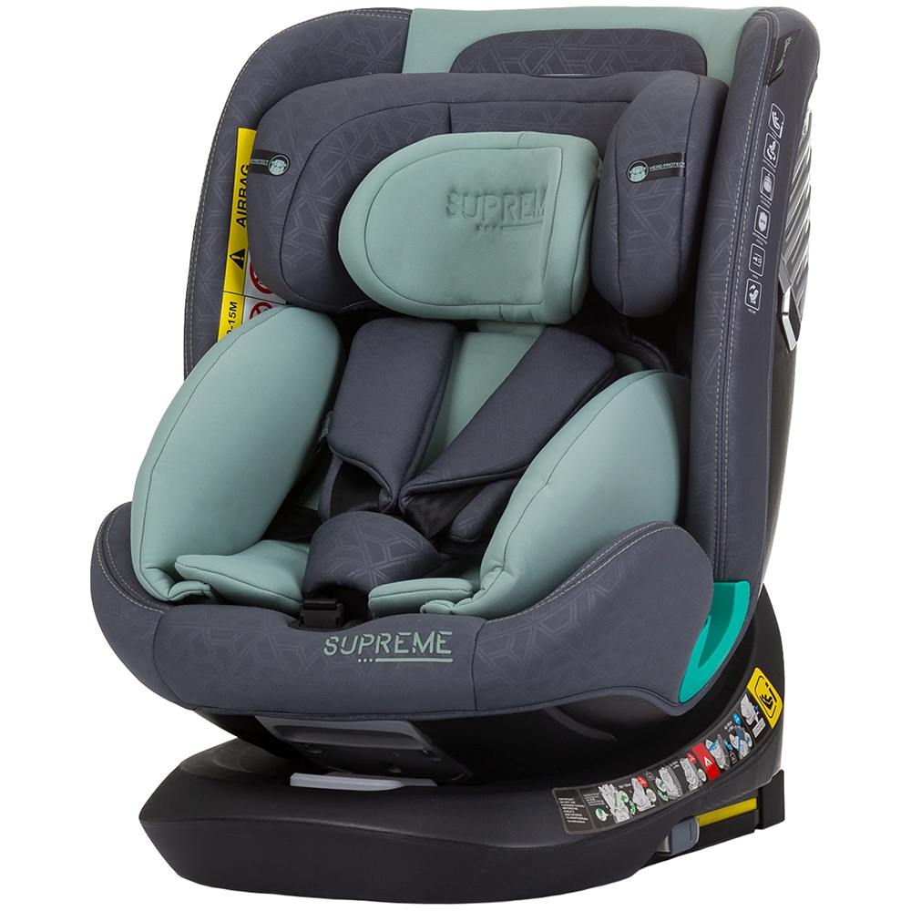 Scaun auto Chipolino Supreme cu sistem Isofix I-Size 40-150 cm pastel green