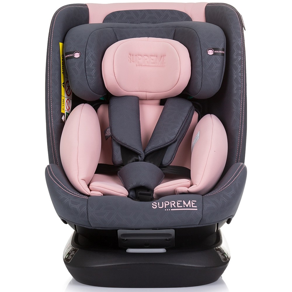 Scaun auto Chipolino Supreme cu sistem Isofix I-Size 40-150 cm flamingo - 4