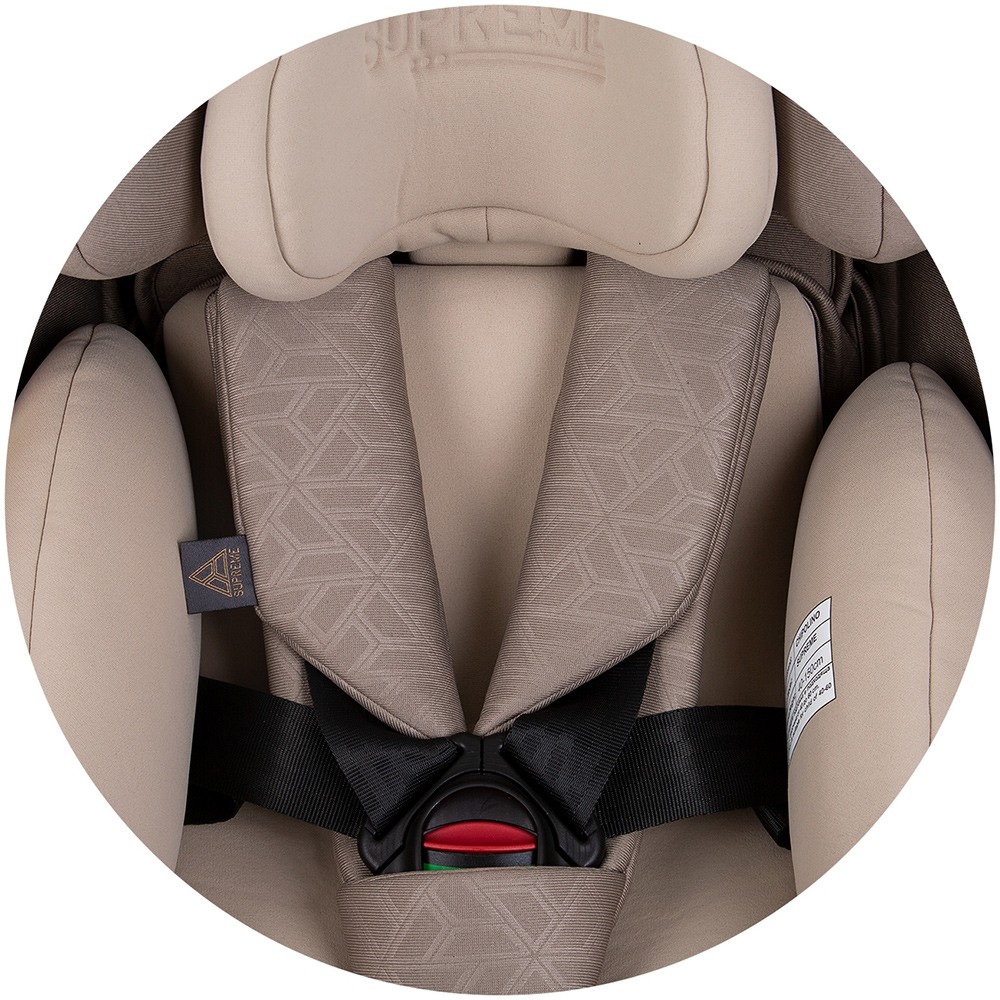 Scaun auto Chipolino Supreme cu sistem Isofix I-Size 40-150 cm macadamia - 1