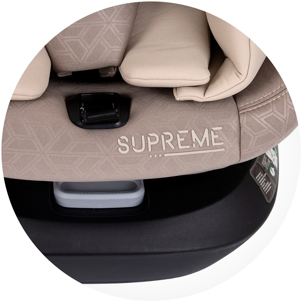 Scaun auto Chipolino Supreme cu sistem Isofix I-Size 40-150 cm macadamia - 3